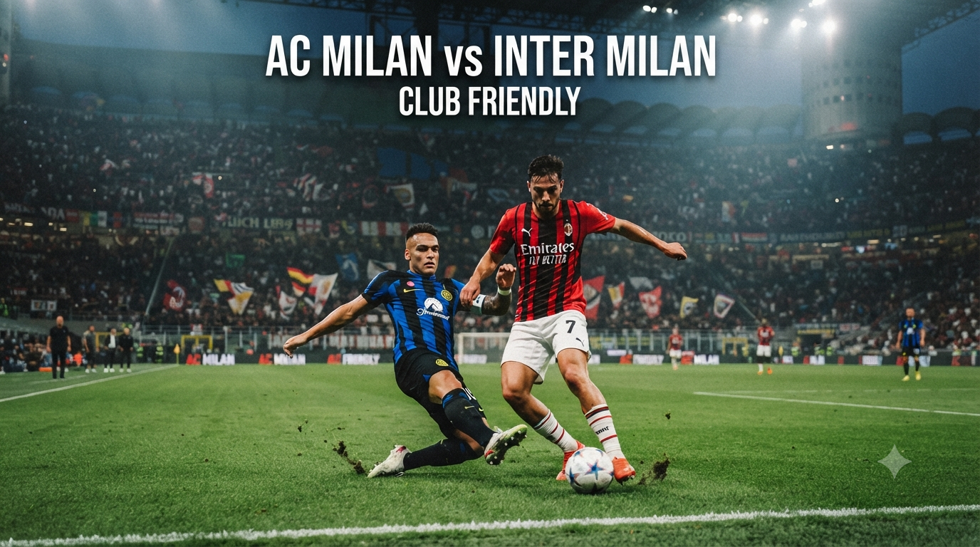 Jalalive Hadir Bersama Streaming AC Milan vs Inter Milan Club Friendly Sore Ini Pukul 18.00 WIB untuk Menyambut Derby Milan